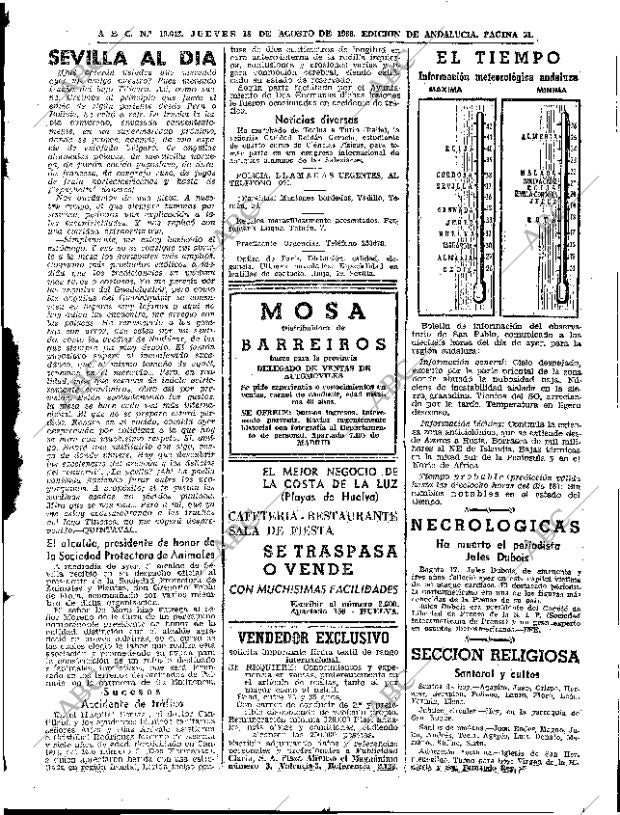 ABC SEVILLA 18-08-1966 página 31