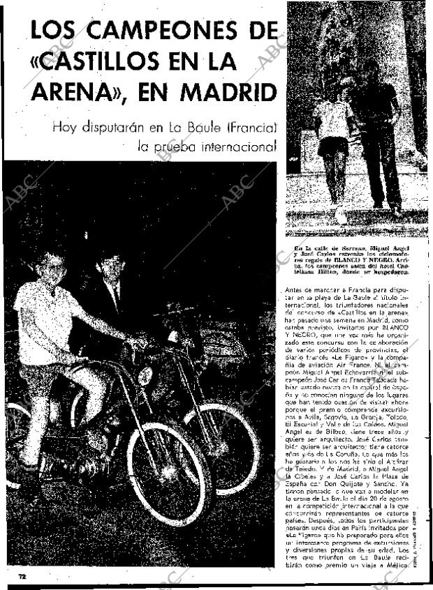 BLANCO Y NEGRO MADRID 20-08-1966 página 72