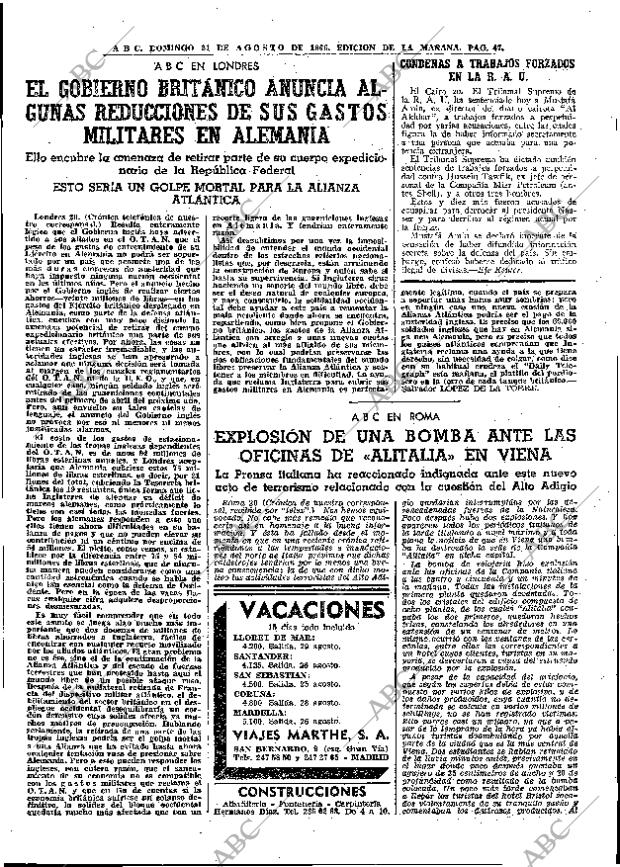 ABC MADRID 21-08-1966 página 47