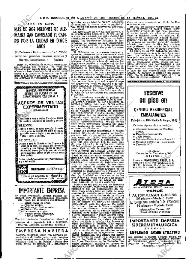 ABC MADRID 21-08-1966 página 50