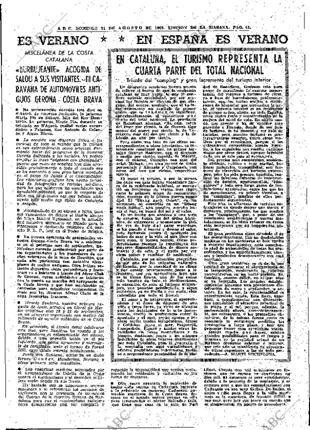 ABC MADRID 21-08-1966 página 65