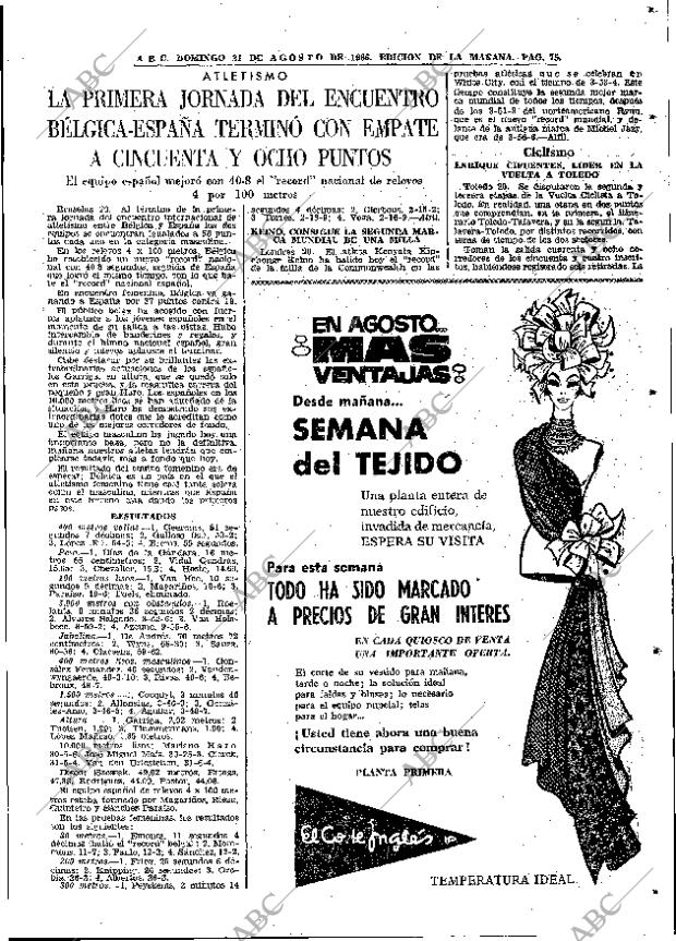 ABC MADRID 21-08-1966 página 75