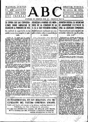 ABC MADRID 25-08-1966 página 23