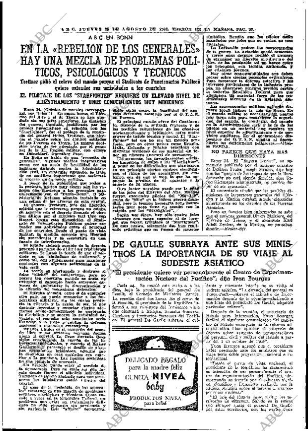 ABC MADRID 25-08-1966 página 27