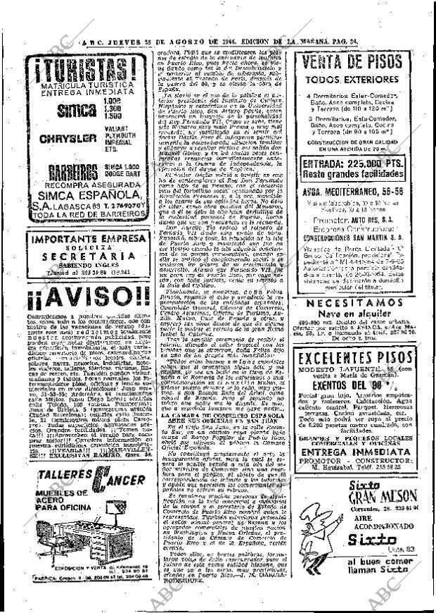 ABC MADRID 25-08-1966 página 34