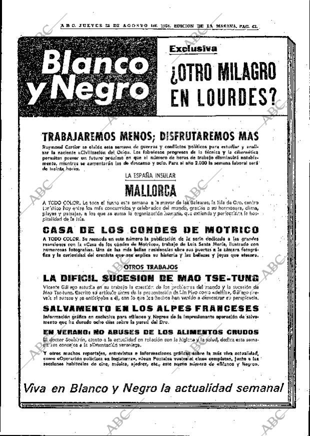 ABC MADRID 25-08-1966 página 43