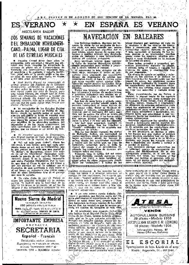 ABC MADRID 25-08-1966 página 45