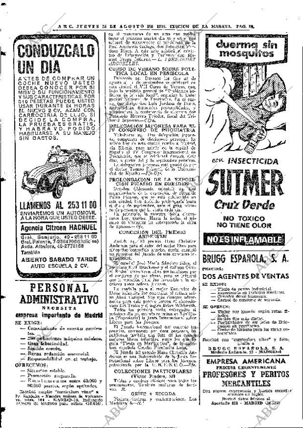 ABC MADRID 25-08-1966 página 50
