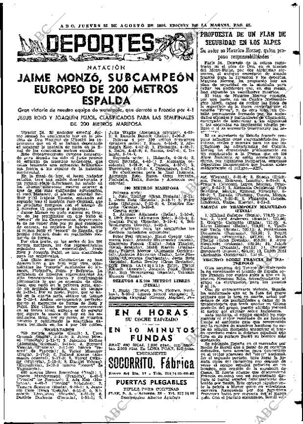 ABC MADRID 25-08-1966 página 55