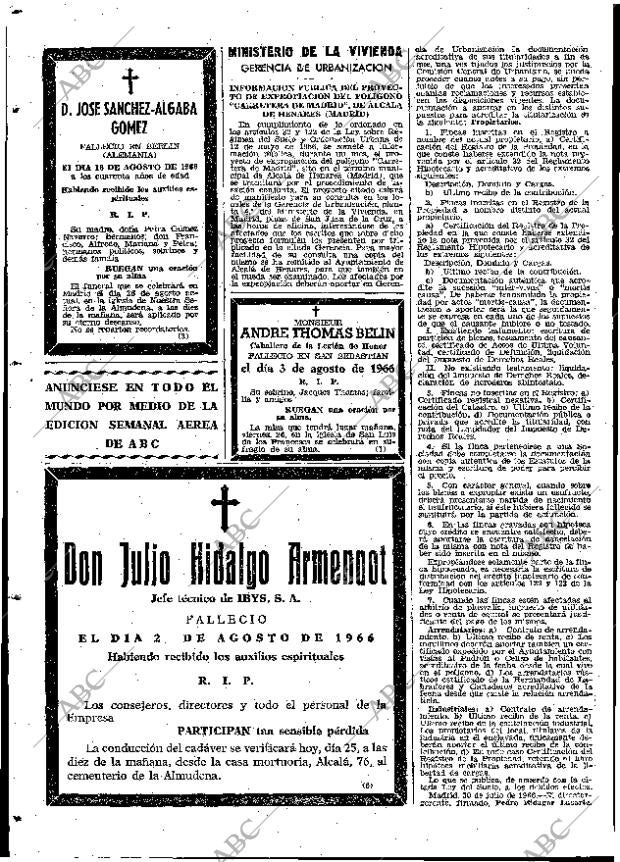 ABC MADRID 25-08-1966 página 70