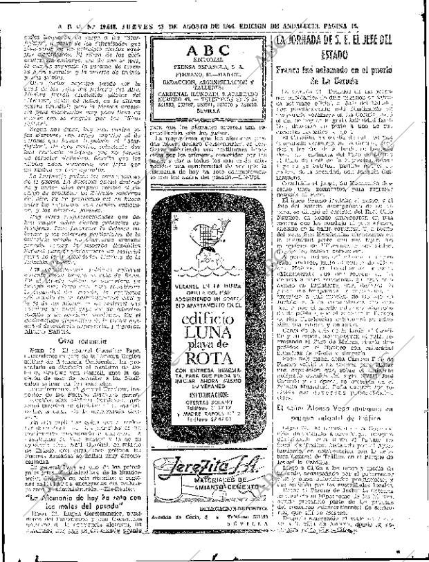 ABC SEVILLA 25-08-1966 página 16