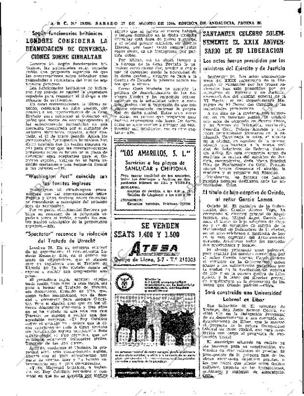 ABC SEVILLA 27-08-1966 página 20