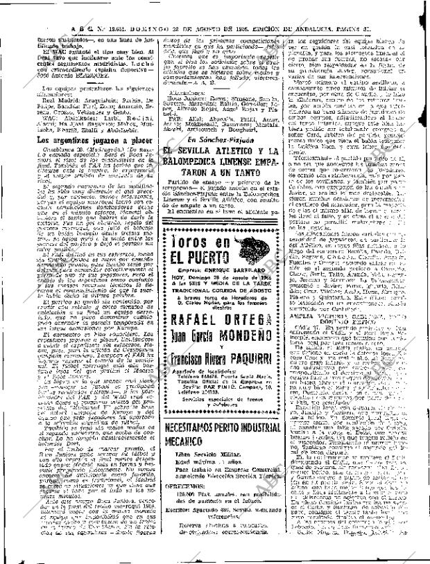 ABC SEVILLA 28-08-1966 página 52