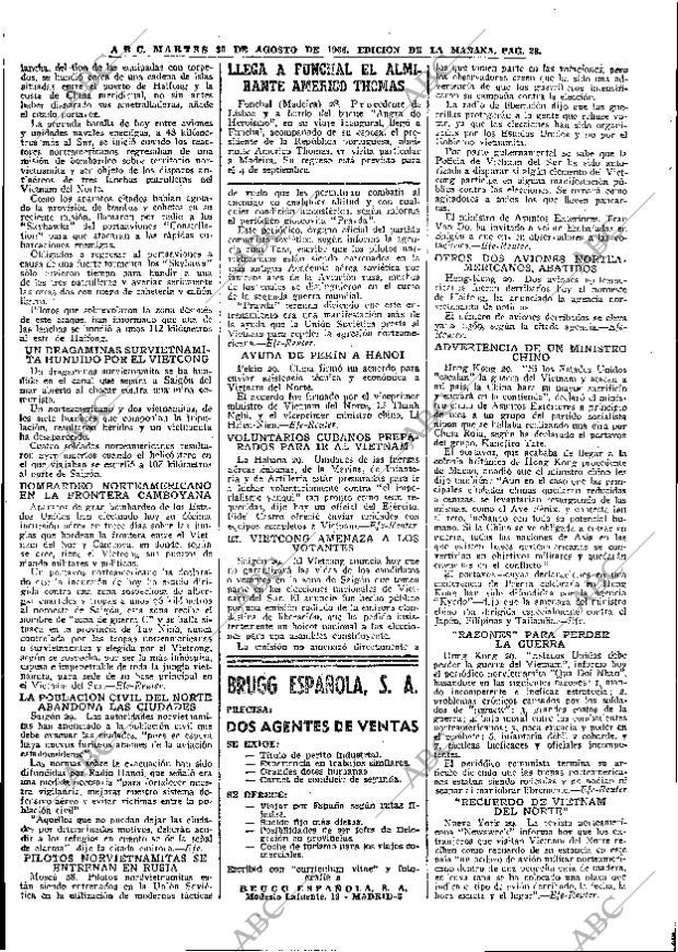 ABC MADRID 30-08-1966 página 28