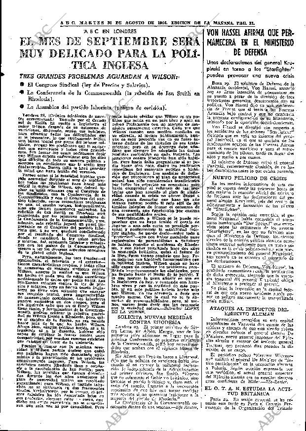 ABC MADRID 30-08-1966 página 31