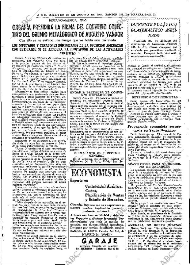 ABC MADRID 30-08-1966 página 33
