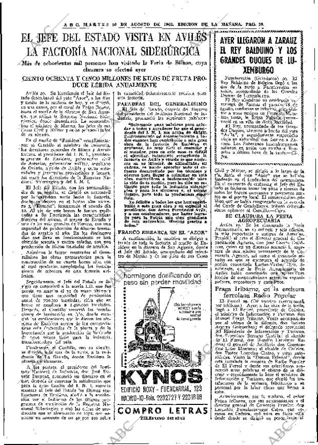 ABC MADRID 30-08-1966 página 39
