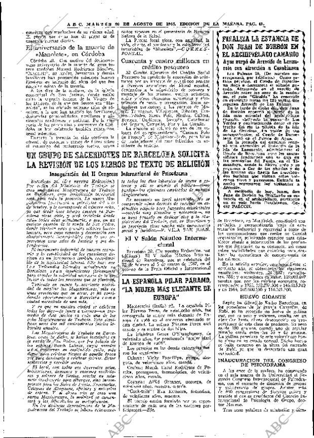 ABC MADRID 30-08-1966 página 41