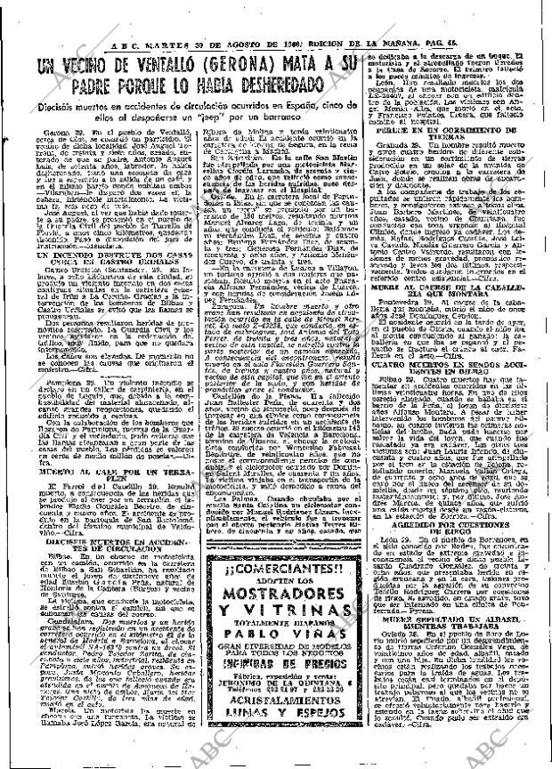 ABC MADRID 30-08-1966 página 45