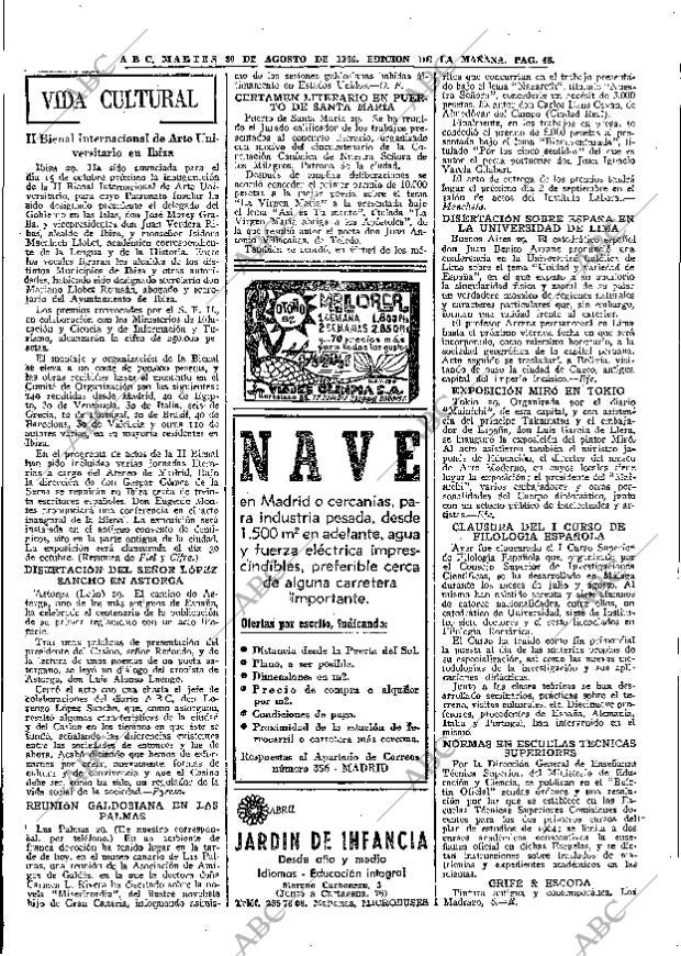 ABC MADRID 30-08-1966 página 48