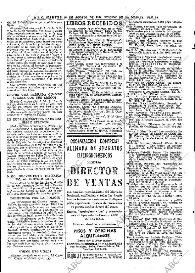ABC MADRID 30-08-1966 página 50