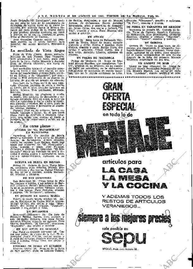 ABC MADRID 30-08-1966 página 55