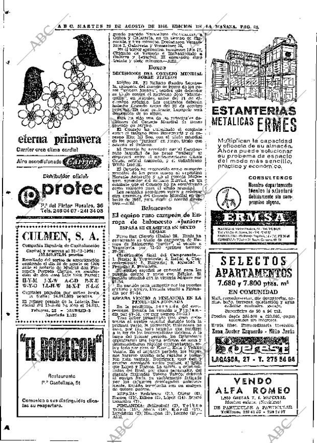 ABC MADRID 30-08-1966 página 62