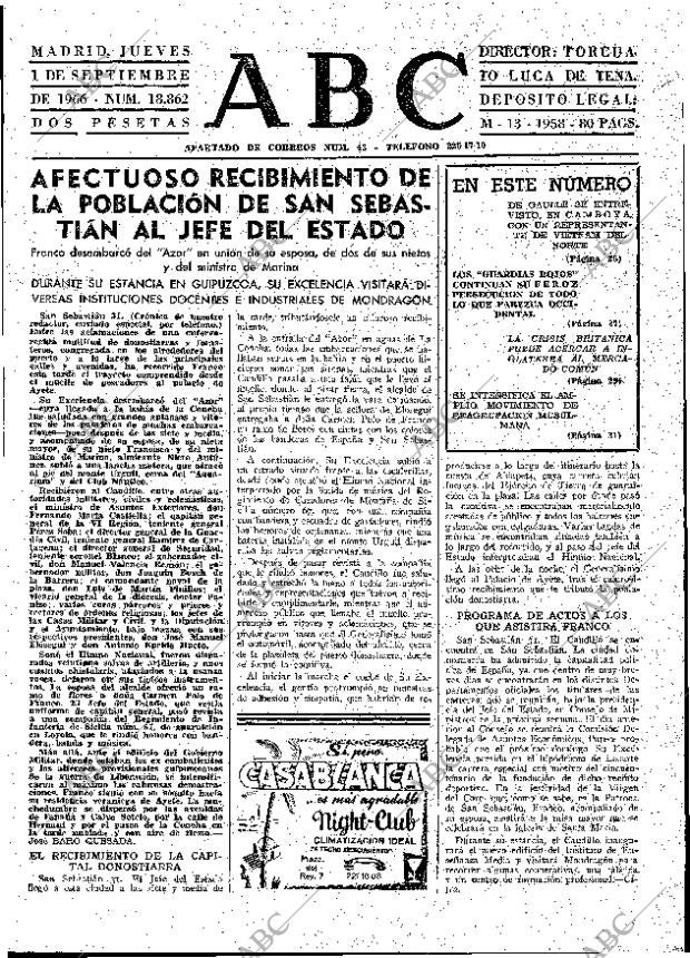ABC MADRID 01-09-1966 página 23