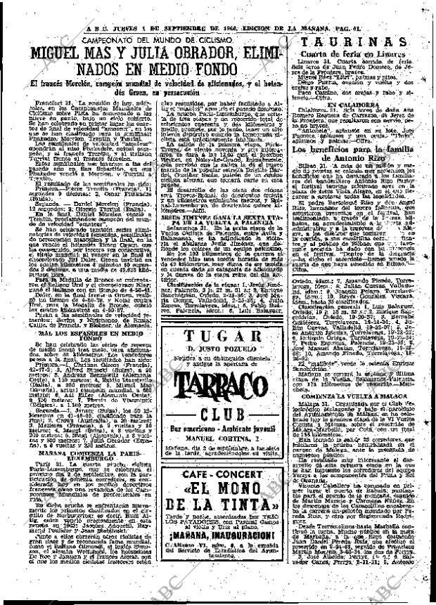 ABC MADRID 01-09-1966 página 61