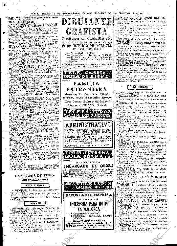 ABC MADRID 01-09-1966 página 64