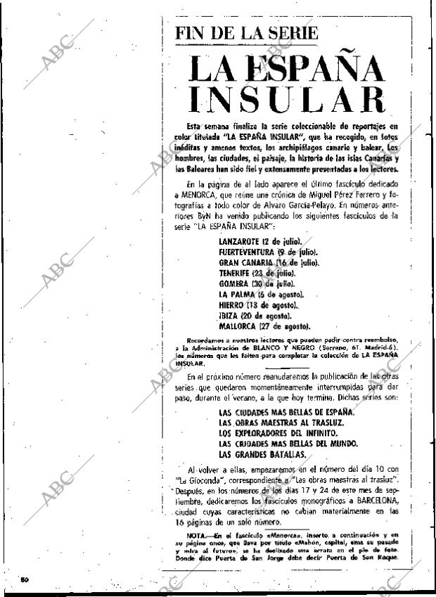 BLANCO Y NEGRO MADRID 03-09-1966 página 50