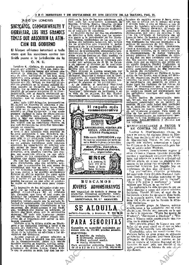 ABC MADRID 07-09-1966 página 32