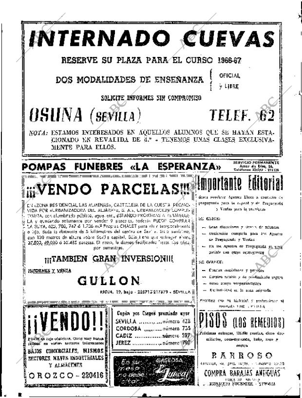 ABC SEVILLA 09-09-1966 página 76