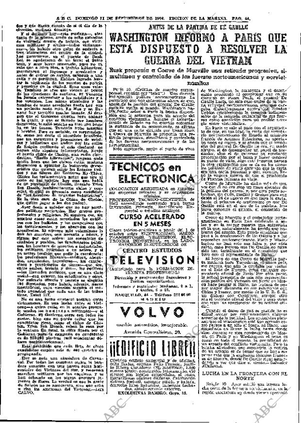 ABC MADRID 11-09-1966 página 44