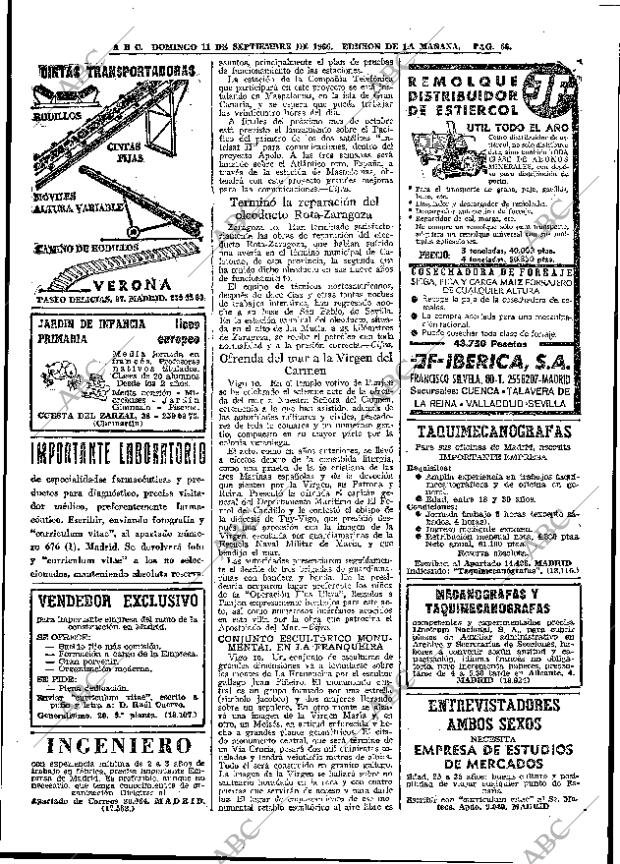 ABC MADRID 11-09-1966 página 65