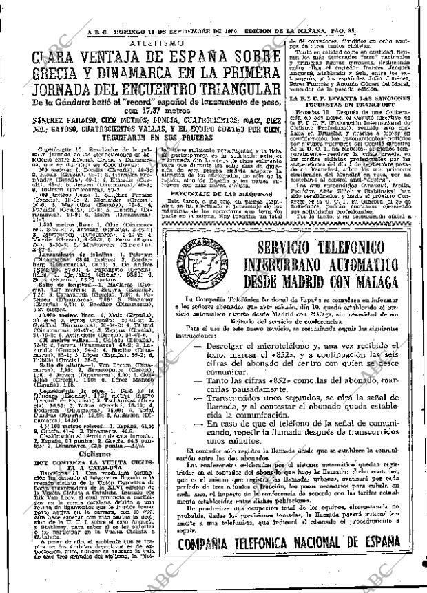 ABC MADRID 11-09-1966 página 84