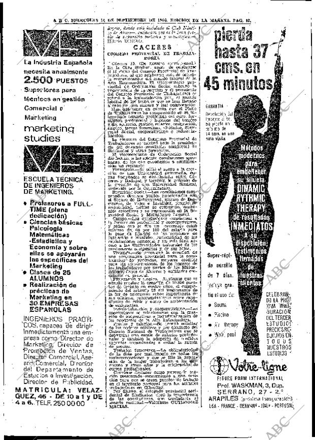 ABC MADRID 14-09-1966 página 42