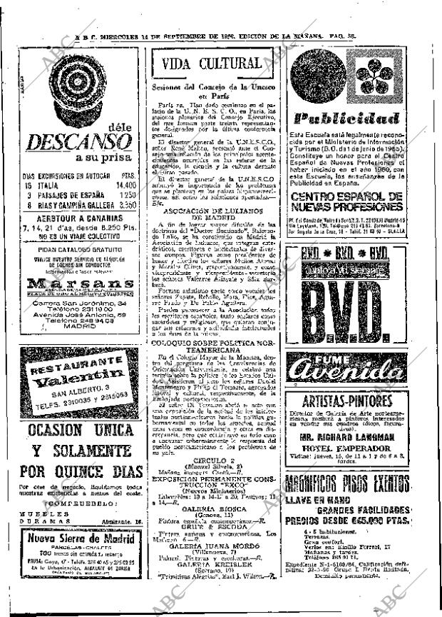 ABC MADRID 14-09-1966 página 58