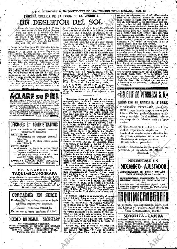 ABC MADRID 14-09-1966 página 63