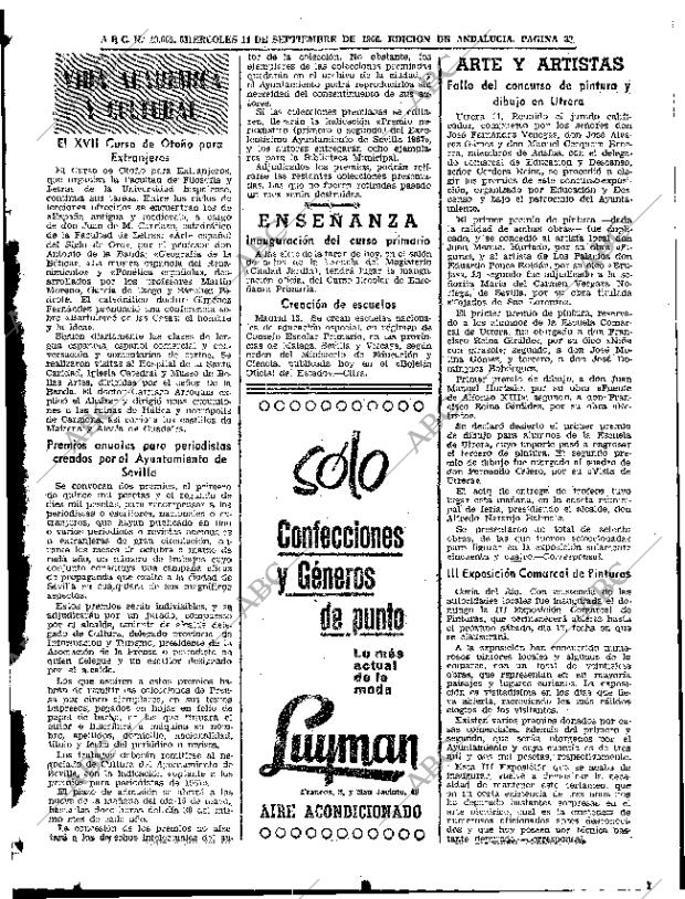 ABC SEVILLA 14-09-1966 página 33