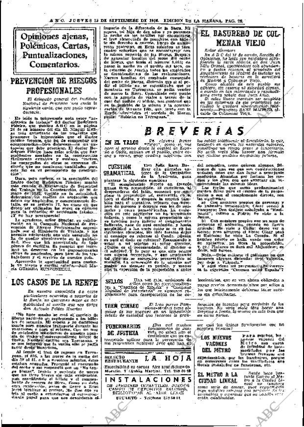 ABC MADRID 15-09-1966 página 28