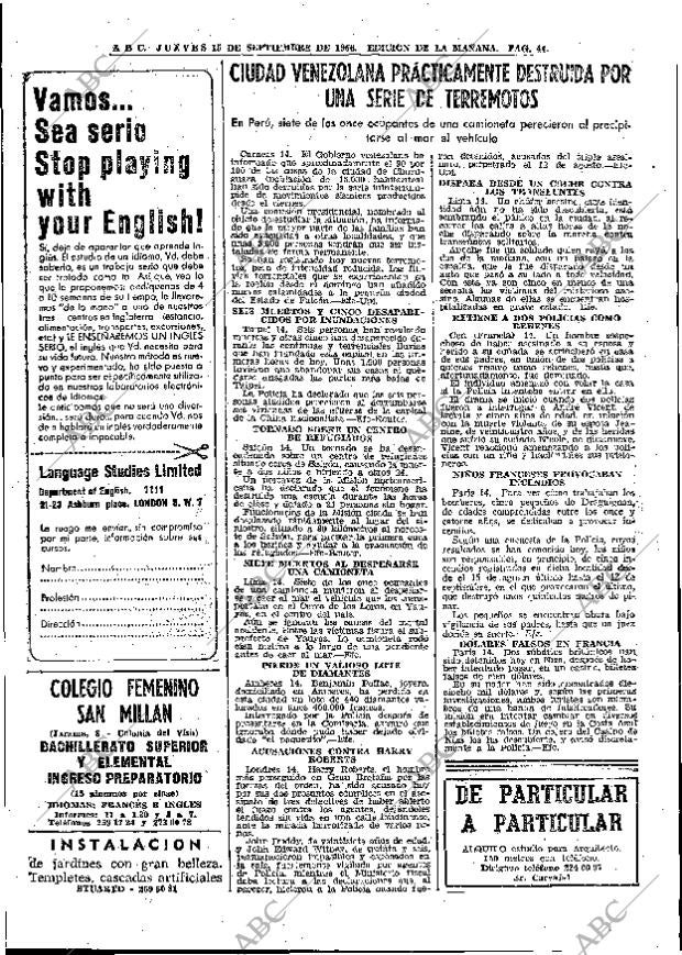 ABC MADRID 15-09-1966 página 44