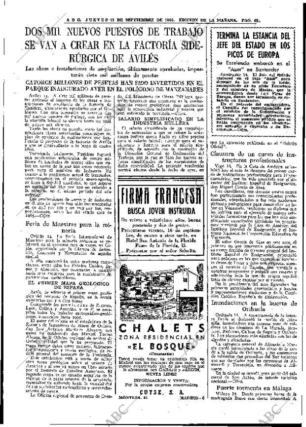 ABC MADRID 15-09-1966 página 49