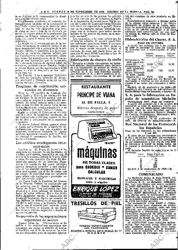 ABC MADRID 15-09-1966 página 69