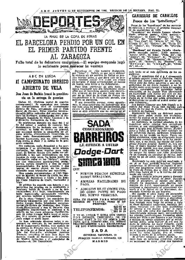 ABC MADRID 15-09-1966 página 71