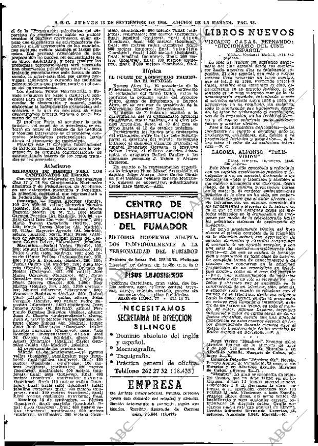 ABC MADRID 15-09-1966 página 76