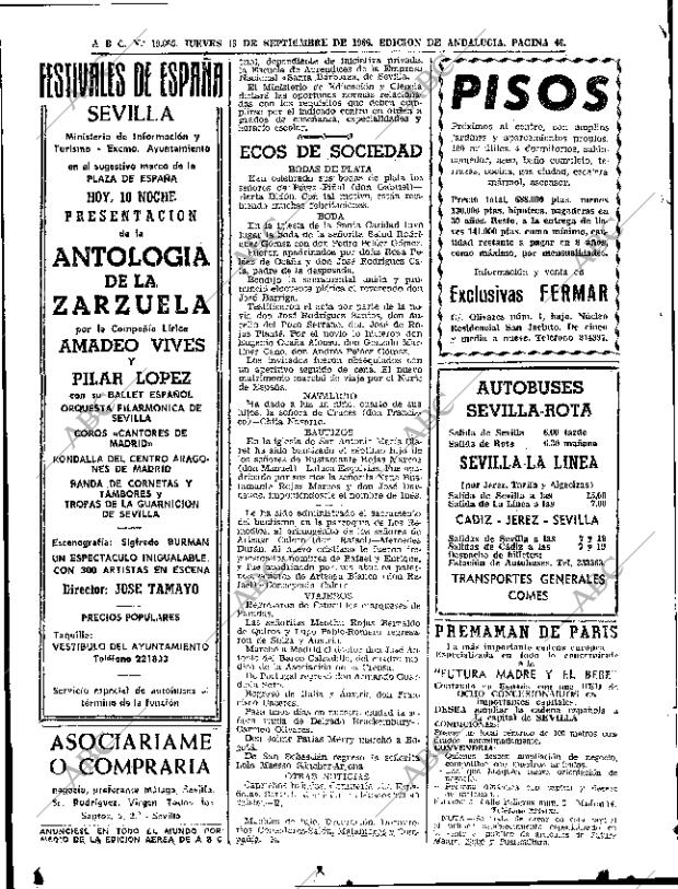 ABC SEVILLA 15-09-1966 página 46