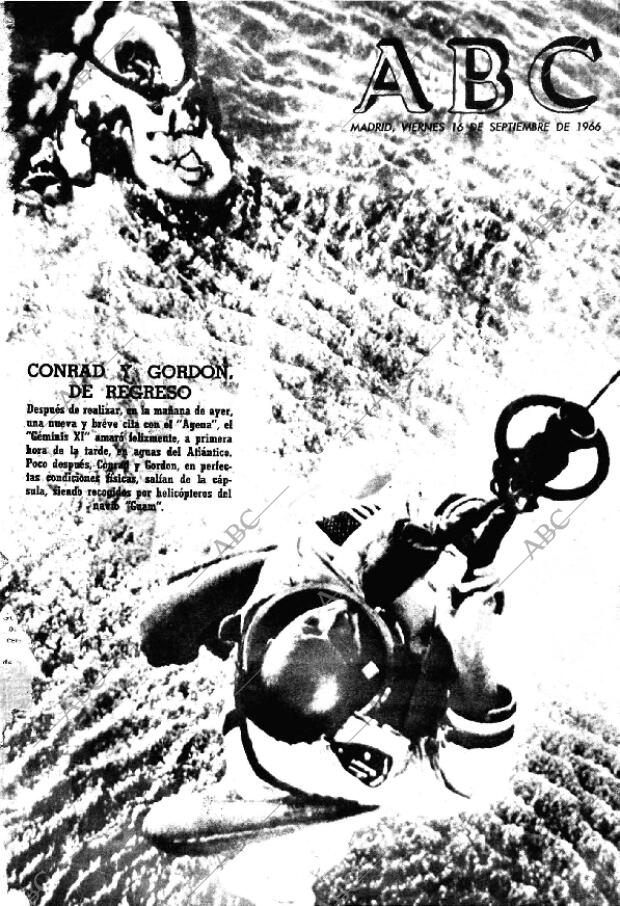 ABC MADRID 16-09-1966 página 1