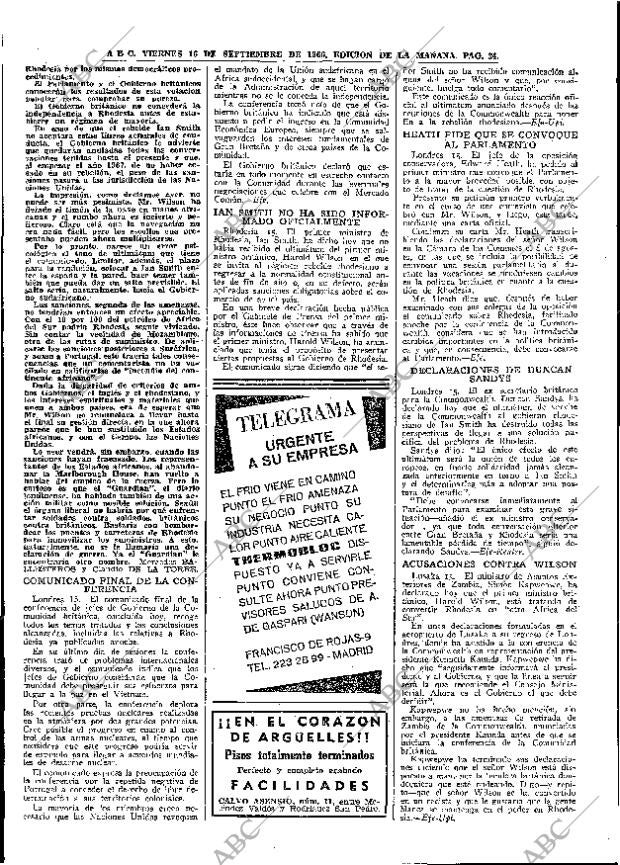 ABC MADRID 16-09-1966 página 34