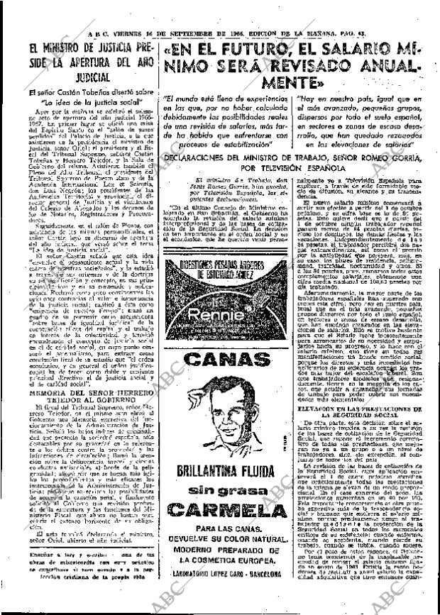 ABC MADRID 16-09-1966 página 43
